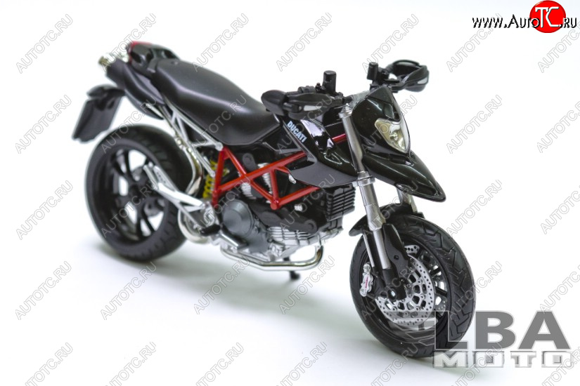 1 599 р. Модель мотоцикла Ducati Hypermotard 10 Черного цвета масштаб 112  пм-00000859  с доставкой в г. Вологда