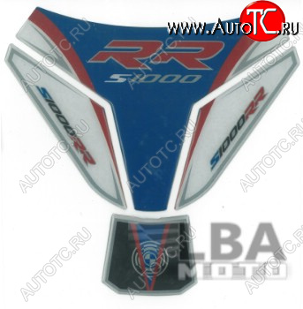 1 379 р. Наклейка на бак для мотоцикла BMW S1000RR Сине-Белая Широкая  пм-00017112  с доставкой в г. Вологда
