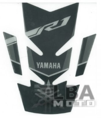 1 329 р. Наклейка на бак для мотоцикла Yamaha YZF-R1 Серо-Черная  пм-00017117  с доставкой в г. Вологда. Увеличить фотографию 2