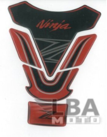 1 329 р. Наклейка на бак для мотоцикла Kawasaki Ninja Z Красно-Черная  пм-00017119  с доставкой в г. Вологда. Увеличить фотографию 2