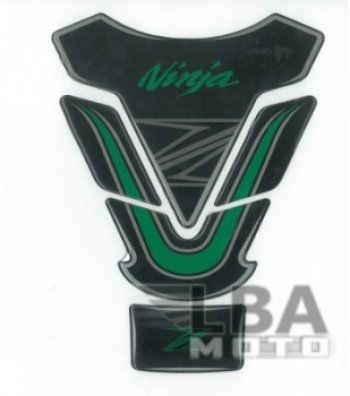 1 329 р. Наклейка на бак для мотоцикла Kawasaki Ninja Z Черно-Зеленая  пм-00017120  с доставкой в г. Вологда. Увеличить фотографию 2