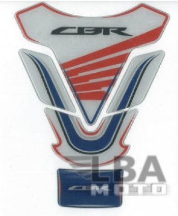 1 329 р. Наклейка на бак для мотоцикла Honda CBR 2 Бело-Сине-Красная  пм-00017123  с доставкой в г. Вологда. Увеличить фотографию 2