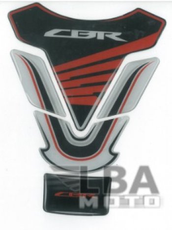 1 329 р. Наклейка на бак для мотоцикла Honda CBR 2 Черно-Бело-Красная  пм-00017124  с доставкой в г. Вологда. Увеличить фотографию 2
