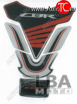 1 329 р. Наклейка на бак для мотоцикла Honda CBR 2 Черно-Бело-Красная  пм-00017124  с доставкой в г. Вологда