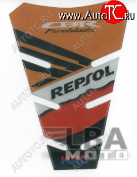 1 329 р. Наклейка на бак для мотоцикла Honda CBR1000RR Fireblade Repsol  пм-00017128  с доставкой в г. Вологда