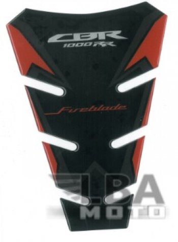 1 329 р. Наклейка на бак для мотоцикла Honda CBR1000RR Красно-Черная  пм-00017129  с доставкой в г. Вологда. Увеличить фотографию 2