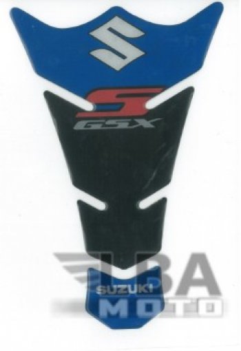 1 329 р. Наклейка на бак для мотоцикла Suzuki GSX-S Черно-Синяя  пм-00017131  с доставкой в г. Вологда. Увеличить фотографию 2