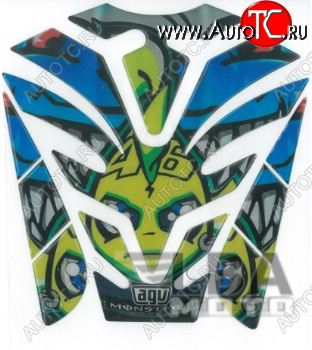 1 329 р. Наклейка на бак для мотоцикла VR46 AGV 1  пм-00017136  с доставкой в г. Вологда