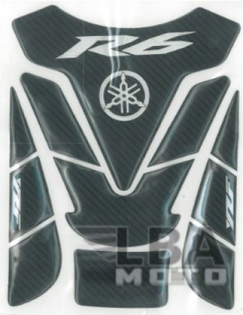 1 279 р. Наклейка на бак для мотоцикла Yamaha YZF-R6 Под Карбон 1  пм-00017144  с доставкой в г. Вологда. Увеличить фотографию 2