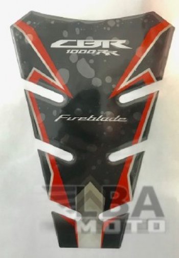 1 329 р. Наклейка на бак для мотоцикла Honda CBR1000RR Красно-Черная 2  пм-00017158  с доставкой в г. Вологда. Увеличить фотографию 2
