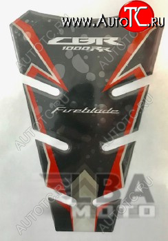 1 329 р. Наклейка на бак для мотоцикла Honda CBR1000RR Красно-Черная 2  пм-00017158  с доставкой в г. Вологда