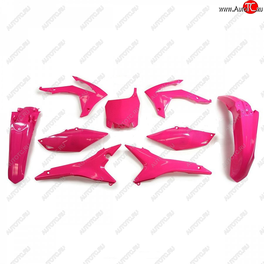 14 999 р. Комплект пластика R-Tech Honda CRF250R 14-17, CRF450R 13-16 (R-KITCRF-FU0-517) неоновый розовый  r-kitcrf-fu0-517  с доставкой в г. Вологда