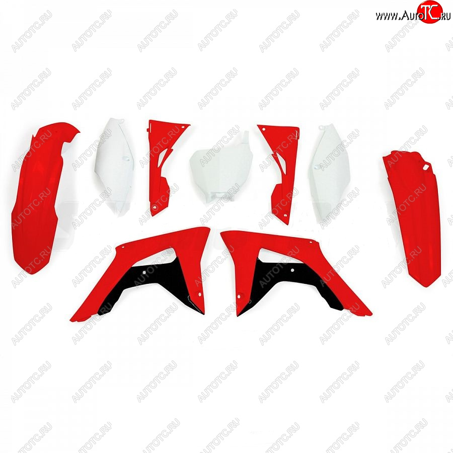 14 999 р. Комплект пластика R-Tech Honda CRF250R 2018, CRF450R 17-18 (R-KITCRF-OEM-599) красный-белый  r-kitcrf-oem-599  с доставкой в г. Вологда