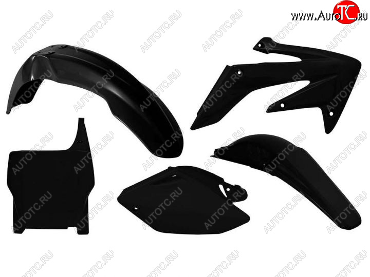 12 749 р. Комплект пластика R-Tech Honda CRF250R 04-05 (R-KITCRF-NR0-507) Черный  r-kitcrf-nr0-507  с доставкой в г. Вологда