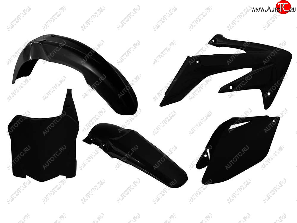 12 749 р. Комплект пластика R-Tech Honda CRF250R 08-09 (R-KITCRF-NR0-588) Черный  r-kitcrf-nr0-588  с доставкой в г. Вологда