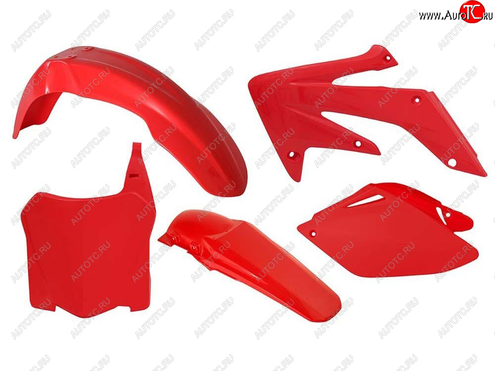 12 749 р. Комплект пластика R-Tech Honda CRF250R 08-09 (R-KITCRF-RS0-588) Красный  r-kitcrf-rs0-588  с доставкой в г. Вологда