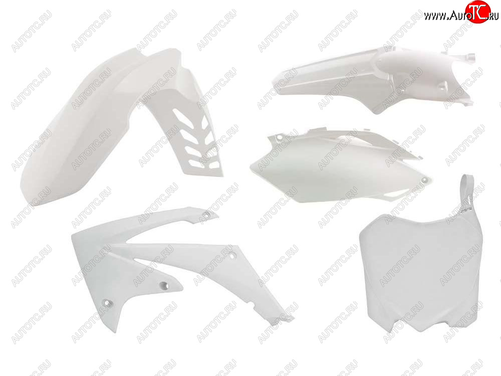 12 749 р. Комплект пластика R-Tech Honda CRF250R 10-13, CRF450R 09-12 (R-KITCRF-BN0-513) Белый  r-kitcrf-bn0-513  с доставкой в г. Вологда