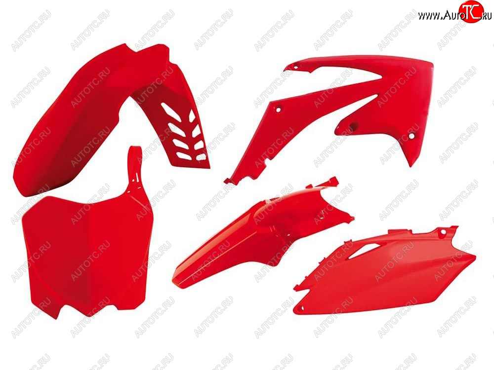 12 749 р. Комплект пластика R-Tech Honda CRF250R 10-13, CRF450R 09-12 (R-KITCRF-RS0-513) Красный  r-kitcrf-rs0-513  с доставкой в г. Вологда
