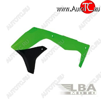 7 399 р. Обтекатели радиатора R-Tech Kawasaki KX450F 16-17 (R-CVKXFVENR16) зеленыечерные  r-cvkxfvenr16  с доставкой в г. Вологда