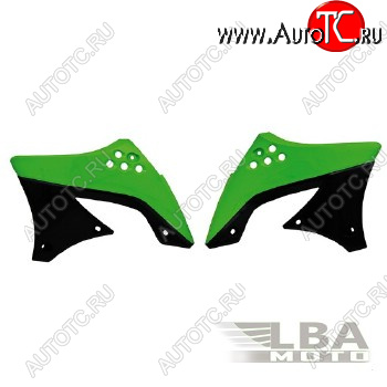 7 399 р. Обтекатели радиатора R-Tech Kawasaki KX450F 09-11 (R-CVKXFVENR49) зеленыечерные  r-cvkxfvenr49  с доставкой в г. Вологда