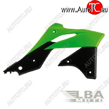 7 399 р. Обтекатели радиатора R-Tech Kawasaki KX250F 13-16 (R-CVKXFVENR13) зеленыечерные  r-cvkxfvenr13  с доставкой в г. Вологда