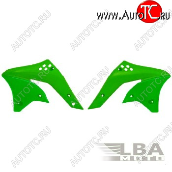 7 399 р. Обтекатели радиатора R-Tech Kawasaki KX250F 06-08 (R-CVKXFVE0026) зеленые  r-cvkxfve0026  с доставкой в г. Вологда
