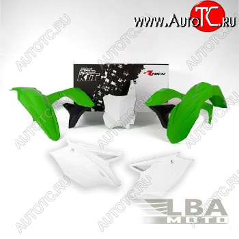 12 749 р. Комплект пластика R-Tech Kawasaki KX450F 16-17 (for USA) (R-KITKXF-OEM-597) зеленыйчерныйбелый  r-kitkxf-oem-597  с доставкой в г. Вологда