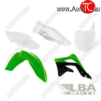 12 749 р. Комплект пластика R-Tech Kawasaki KX450F 13-15 (R-KITKXF-OEM-515) зеленыйчерныйбелый  r-kitkxf-oem-515  с доставкой в г. Вологда