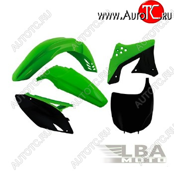 12 749 р. Комплект пластика R-Tech Kawasaki KX250F 09-12 (R-KITKXF-OEM-509) зеленыйчерный  r-kitkxf-oem-509  с доставкой в г. Вологда