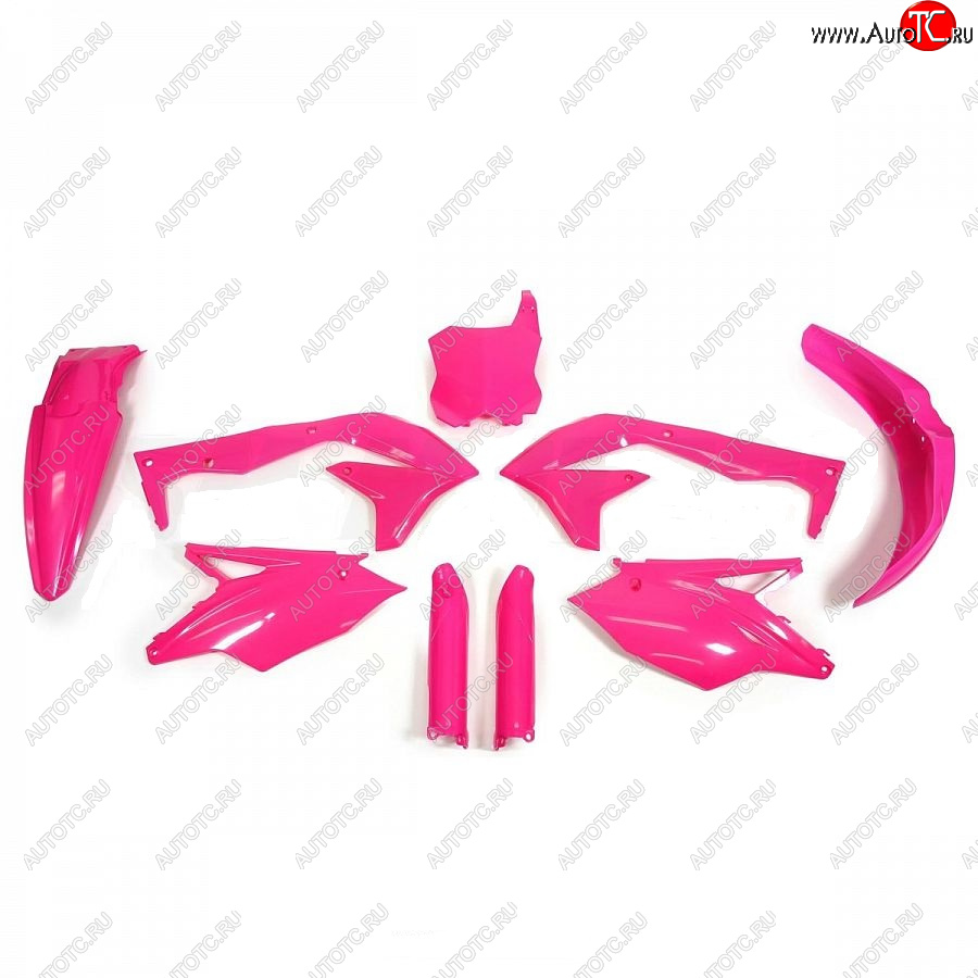 12 749 р. Комплект пластика R-Tech Kawasaki KX450F 16-18 (R-KITKXF-FU0-517) неоновый розовый  r-kitkxf-fu0-517  с доставкой в г. Вологда