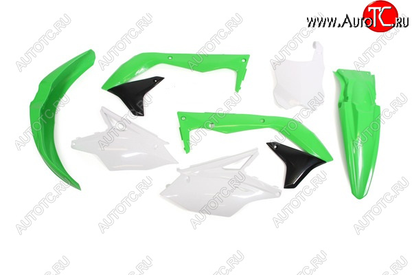 12 749 р. Комплект пластика R-Tech Kawasaki KX450F 16-18 (R-KITKXF-OEM-517) зеленыйбелыйчерный  r-kitkxf-oem-517  с доставкой в г. Вологда
