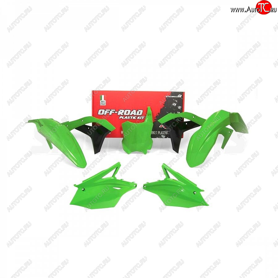 12 749 р. Комплект пластика R-Tech Kawasaki KX250F 17-20 (R-KITKXF-VE0-519) Зеленый  r-kitkxf-ve0-519  с доставкой в г. Вологда