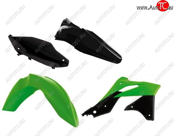 14 699 р. Комплект пластика R-Tech Kawasaki KX250F 13-16 (R-KITKXF-OEM-416) Зелено-Черный 2  r-kitkxf-oem-416  с доставкой в г. Вологда