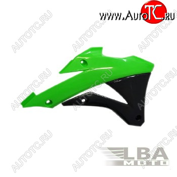5 899 р. Обтекатели радиатора R-Tech Kawasaki KX85 14-17, KX100 14-17 (R-CVKX0VENR14) зеленыечерные  r-cvkx0venr14  с доставкой в г. Вологда