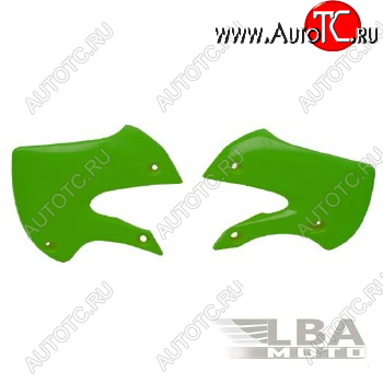 5 649 р. Обтекатели радиатора R-Tech Kawasaki KX65 01-17, KLX110 02-09 (R-CVKX0VE0065) зеленые  r-cvkx0ve0065  с доставкой в г. Вологда