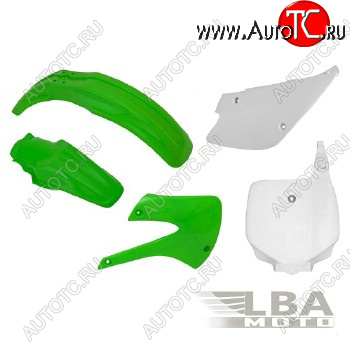 12 749 р. Комплект пластика R-Tech Kawasaki KX85100 98-13 (R-KITKX0-OEM-507) зеленыйбелый  r-kitkx0-oem-507  с доставкой в г. Вологда