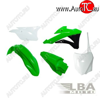 12 749 р. Комплект пластика R-Tech Kawasaki KX85100 14-17 (R-KITKX0-OEM-598) зеленыйчерныйбелый  r-kitkx0-oem-598  с доставкой в г. Вологда