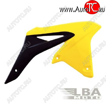 7 399 р. Обтекатели радиатора R-Tech Suzuki RMZ250 10-17 (R-CVRMZGINR10) желтыечерные  r-cvrmzginr10  с доставкой в г. Вологда