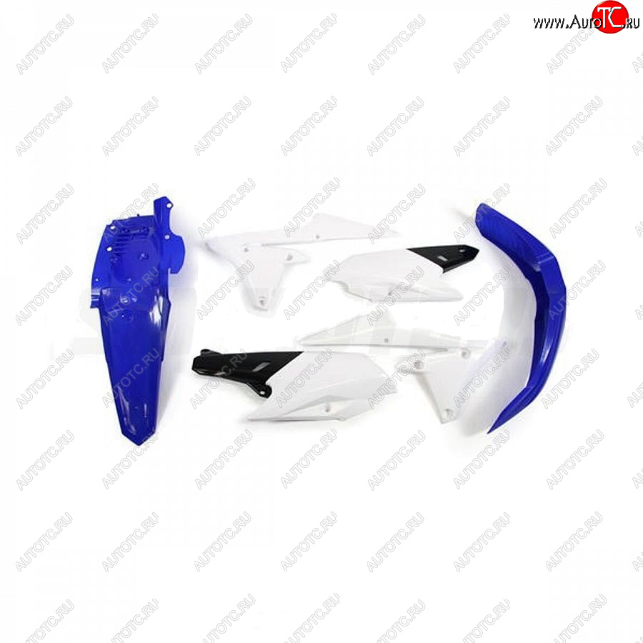 12 749 р. Комплект пластика R-Tech Yamaha WR250F 15-18, WR450F 16-18 (R-KITWRF-OEM-415) синийбелый  r-kitwrf-oem-415  с доставкой в г. Вологда