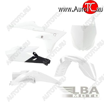 14 999 р. Комплект пластика R-Tech Yamaha YZ250F450F 14-17, YZ250FX 15-17 (R-KITYZF-BN0-514) черныйбелый  r-kityzf-bn0-514  с доставкой в г. Вологда