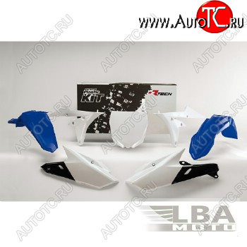 14 999 р. Комплект пластика R-Tech Yamaha YZ250F450F 14-17, YZ250FX 15-17 (R-KITYZF-BL0-514) синийбелый  r-kityzf-bl0-514  с доставкой в г. Вологда