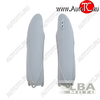 3 899 р. Защита вилки (пара) R-Tech Yamaha YZ125250 15-22, YZ250F450F 10-22 (R-PSYZ0BN0010) белые  r-psyz0bn0010  с доставкой в г. Вологда