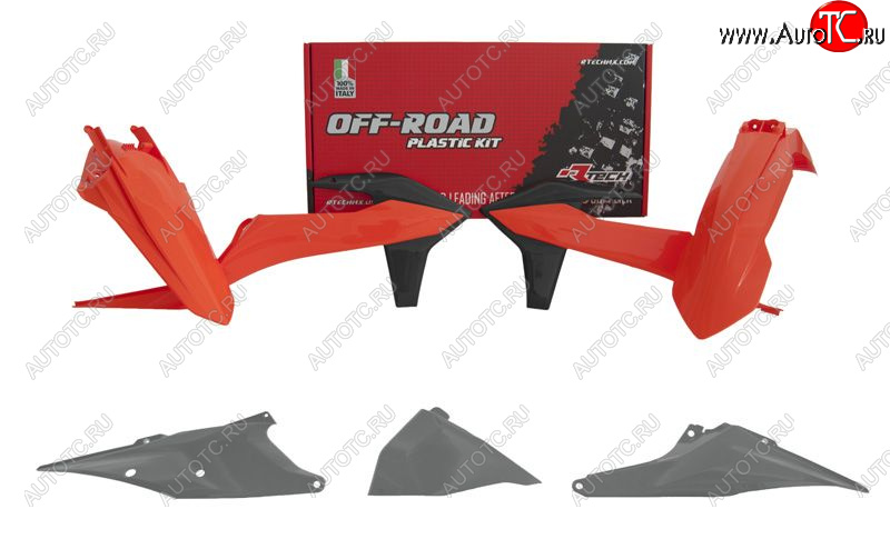 13 999 р. Комплект пластика R-Tech KTM EXCEXCFXC-WXCF-W 125-500 20-22 (R-KITKTM-OEM-421) Серо-оранж-черный  r-kitktm-oem-421  с доставкой в г. Вологда