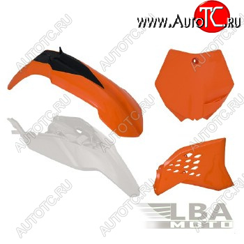 12 749 р. Комплект пластика R-Tech KTM SX65 09-11 (R-KITKTM-O11-508) оранжевыйбелый  r-kitktm-o11-508  с доставкой в г. Вологда