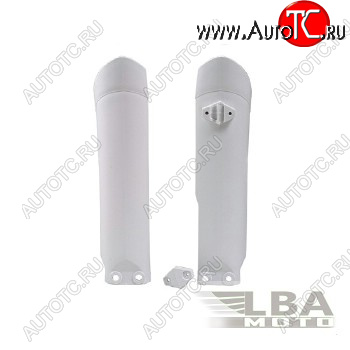 3 579 р. Защита вилки (пара) R-Tech KTM SX85 09-17 (R-PSKTMBN0985) белая  r-psktmbn0985  с доставкой в г. Вологда