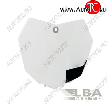 3 199 р. Щиток номера передний R-Tech KTM SX125-250 13-15, SXF250-450 13-15 (R-TBKTMBN0013) белый  r-tbktmbn0013  с доставкой в г. Вологда