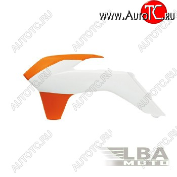 5 999 р. Обтекатели радиатора R-Tech KTM SXF250-450 13-15, EXCEXCF 14-16 (R-CVKTMBNAR13) оранжевыебелые  r-cvktmbnar13  с доставкой в г. Вологда