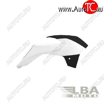 5 649 р. Обтекатели радиатора R-Tech KTM SX85 13-17 (R-CVKTMBNNR985) белыечерные  r-cvktmbnnr985  с доставкой в г. Вологда