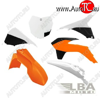 12 749 р. Комплект пластика R-Tech KTM SXSXF 125-450 13-15 (R-KITKTM-OEM-594) оранжбелыйчерный  r-kitktm-oem-594  с доставкой в г. Вологда