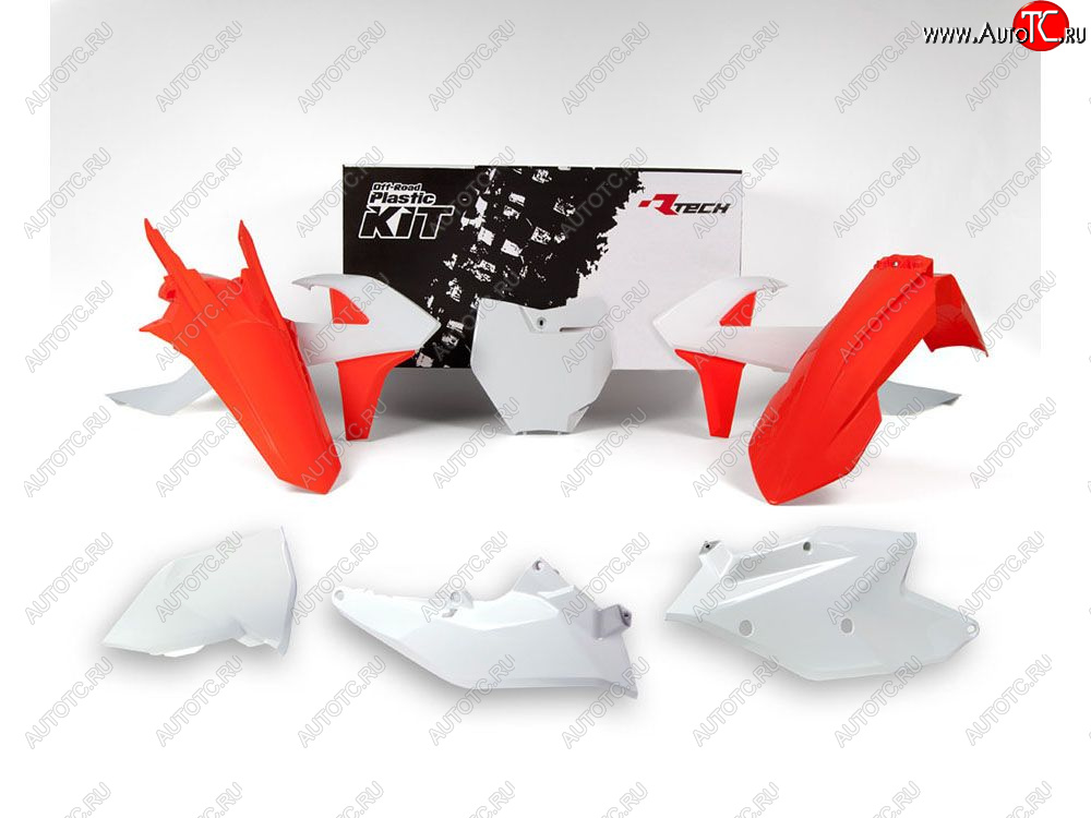 14 999 р. Комплект пластика R-Tech KTM SXSX-F 16-18, XCXC-F 17-18 (R-KITKTM-US2-516) оранжевый-белый  r-kitktm-us2-516  с доставкой в г. Вологда